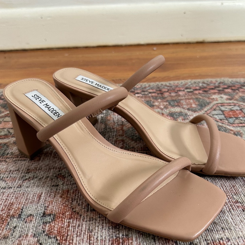 Steve Madden Tan Strap Heels